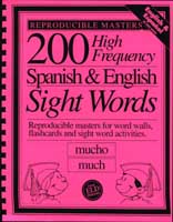 200 High Frequency Spanish & English Sight Words